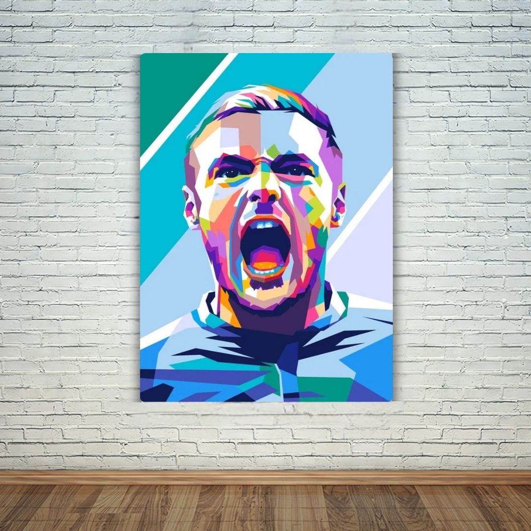 Jamie Vardy Metal Poster
