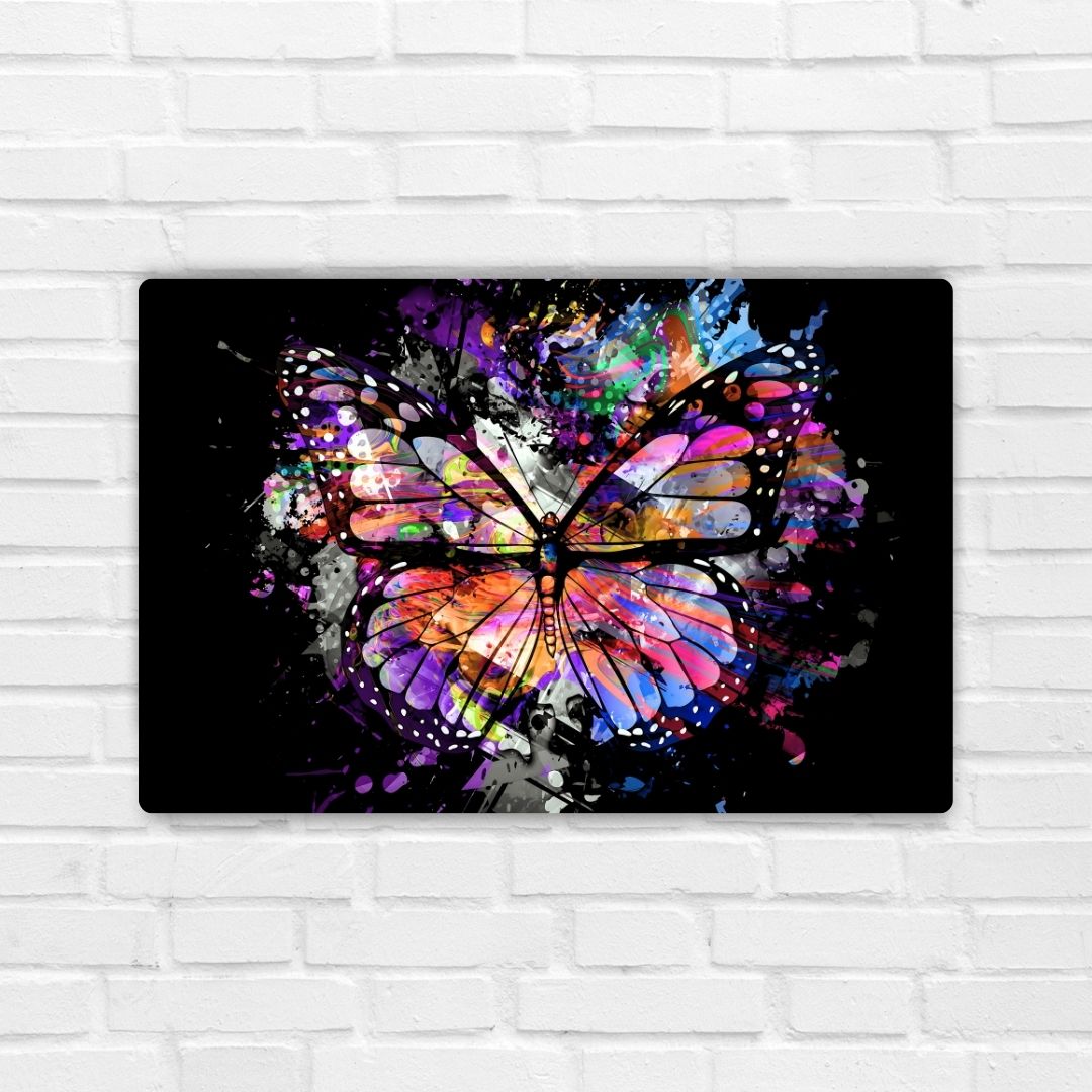 Abstract butterfly Metal Poster