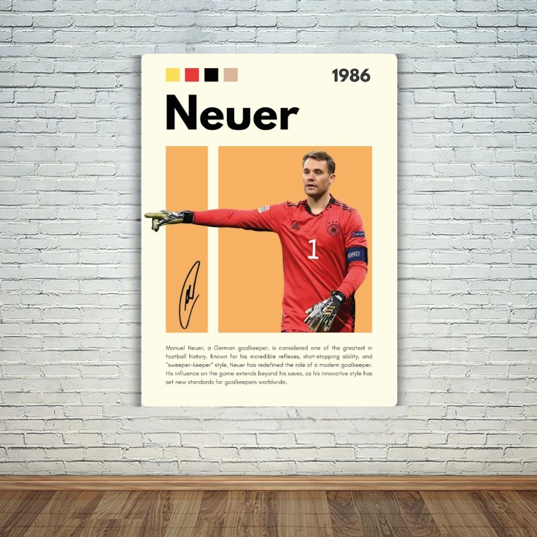 Manuel Neuer Metal Poster