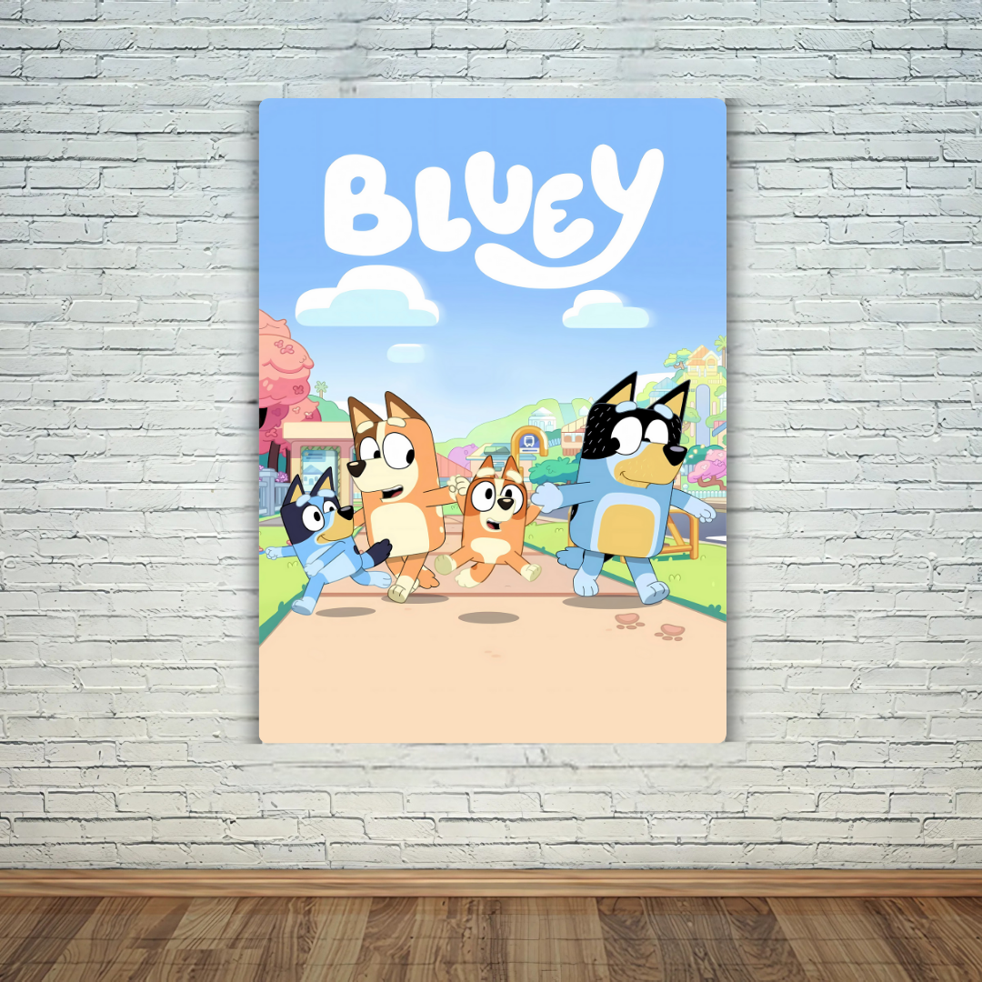 Bluey Metal Poster