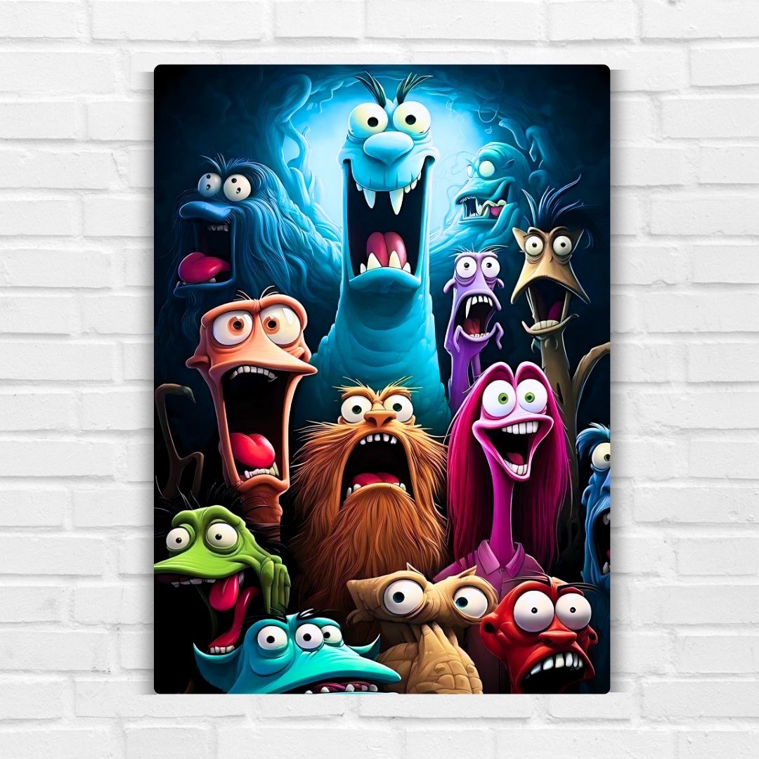 Monsters Metal Poster