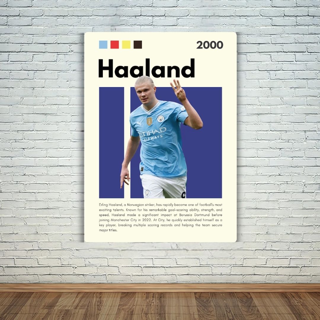 Haaland Metal Poster