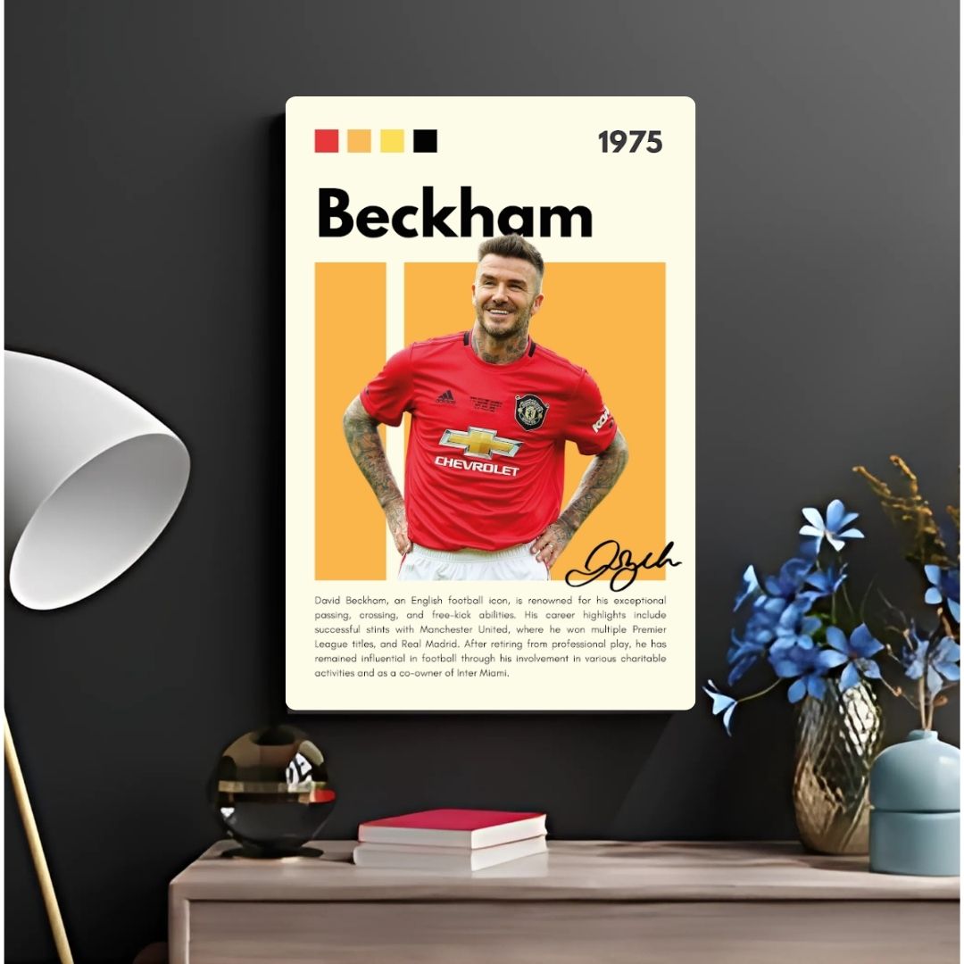 David Beckham Metal Poster