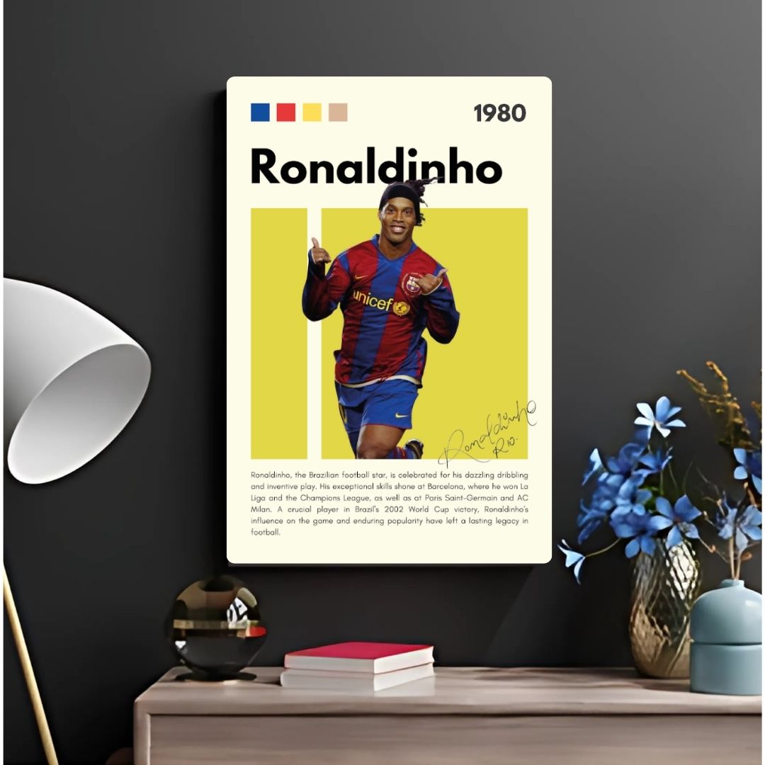 Ronaldinho Metal Poster