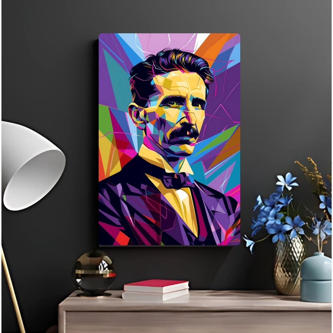 Nikola Tesla Metal Poster