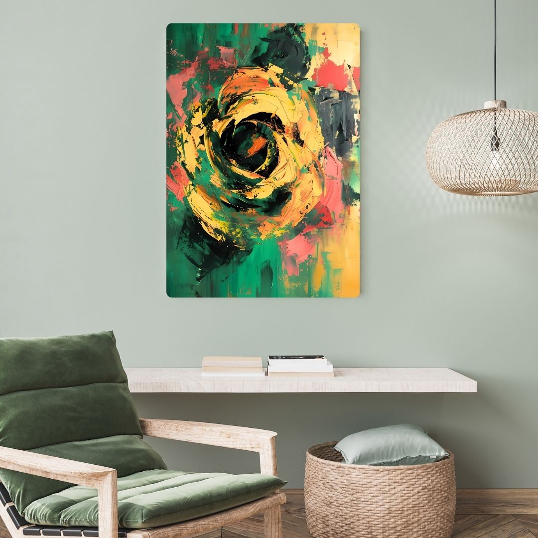 Floral Painting Metal Poster