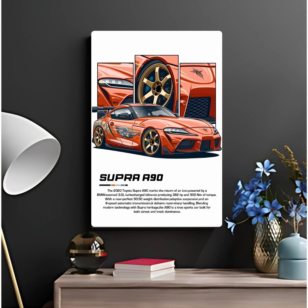 Supra A90 Metal Poster