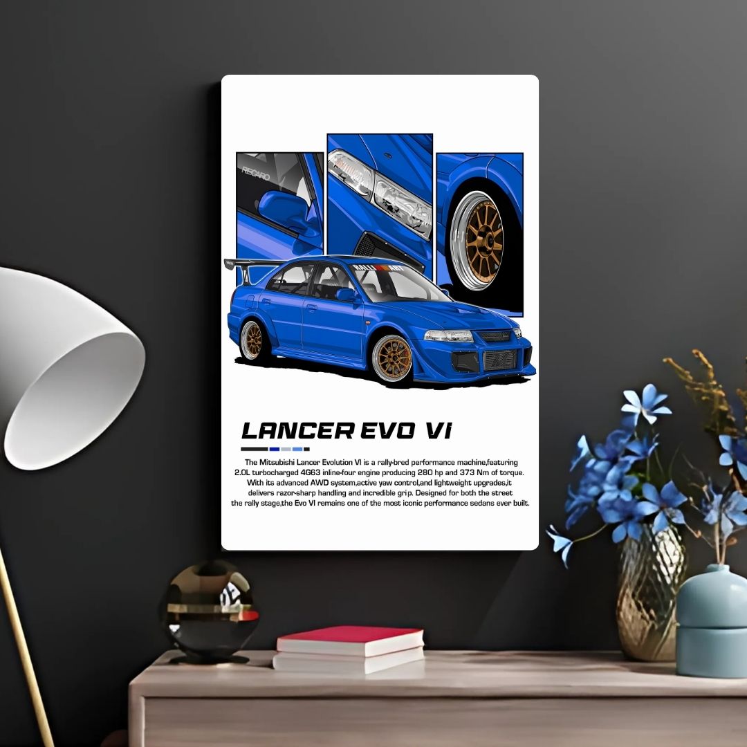 Lancer EVO VI Metal Poster