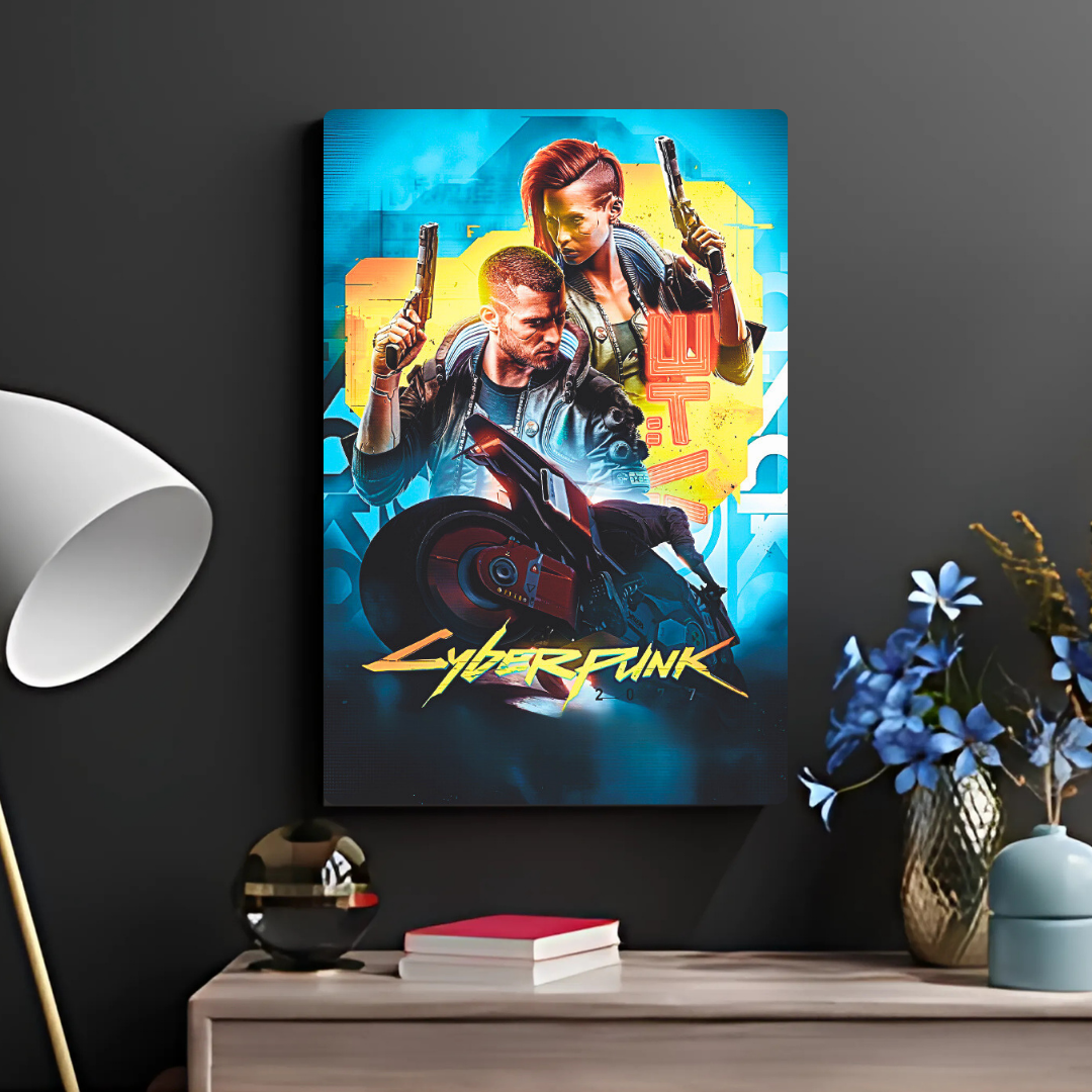 Cyber Punk Metal Poster