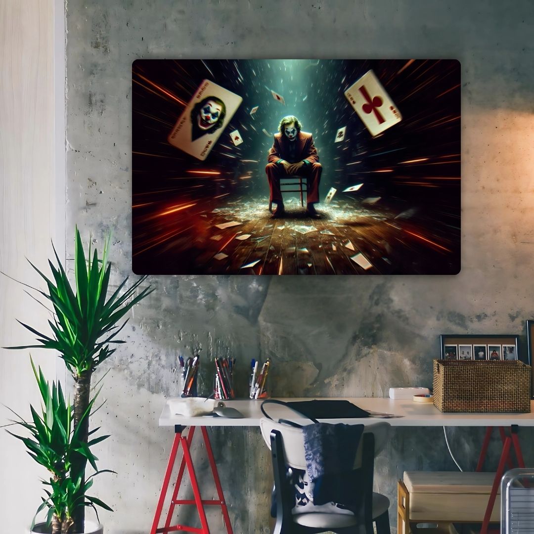 Joker's Action Metal Poster