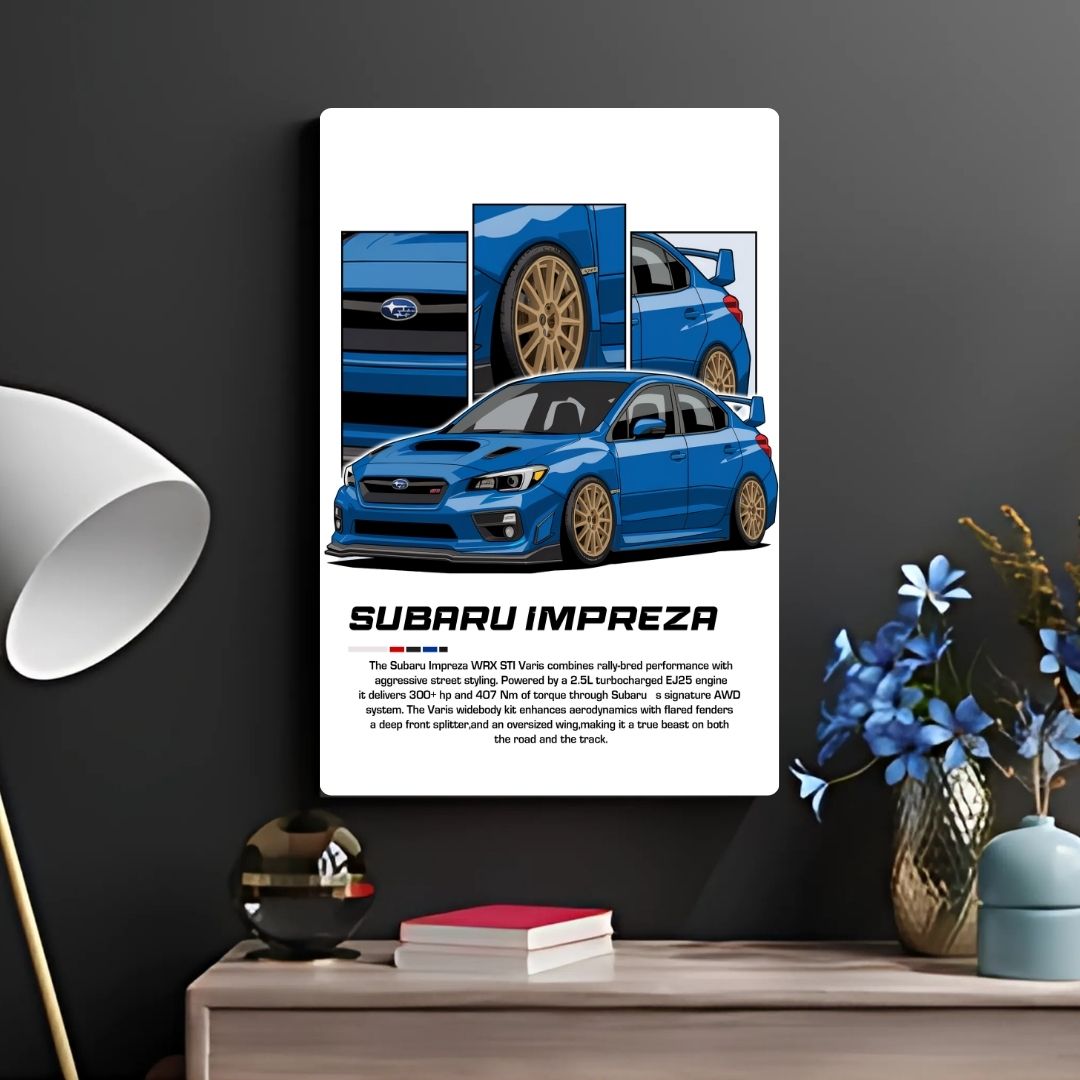 Subaru Impreza Metal Poster