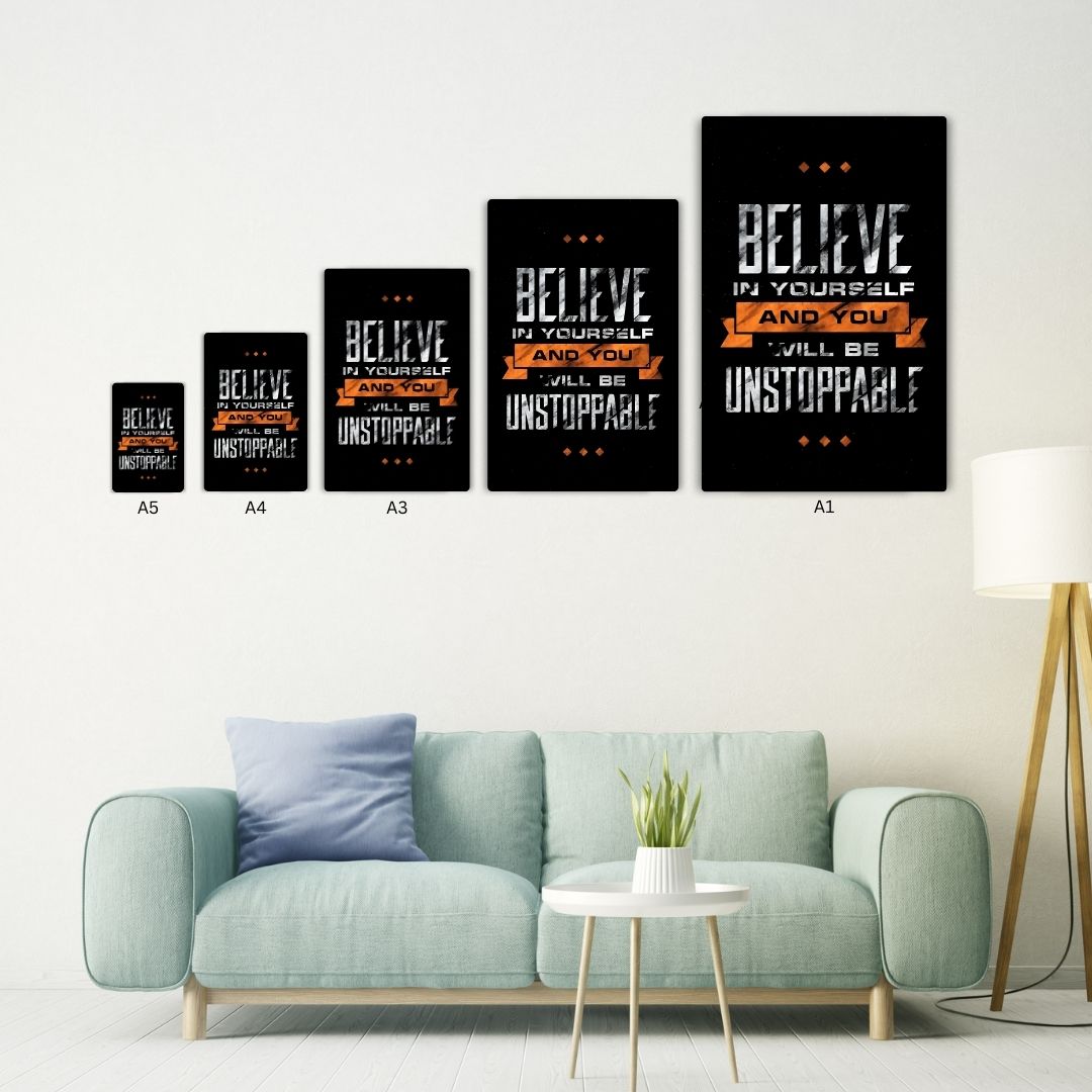 Believe Metal Poster