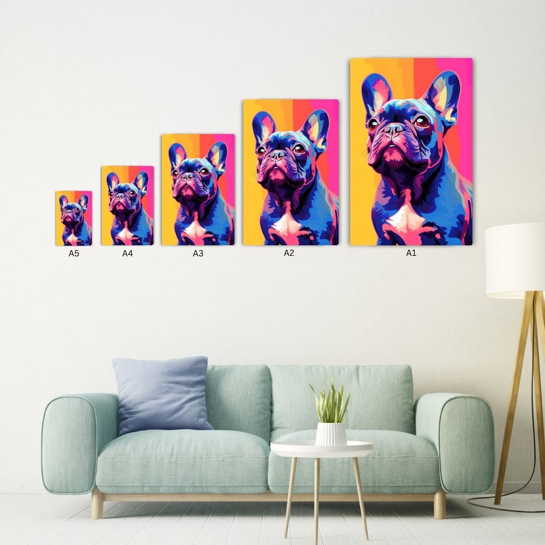 French Bulldog Metal Poster