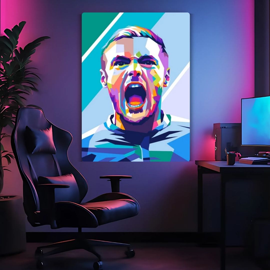 Jamie Vardy Metal Poster