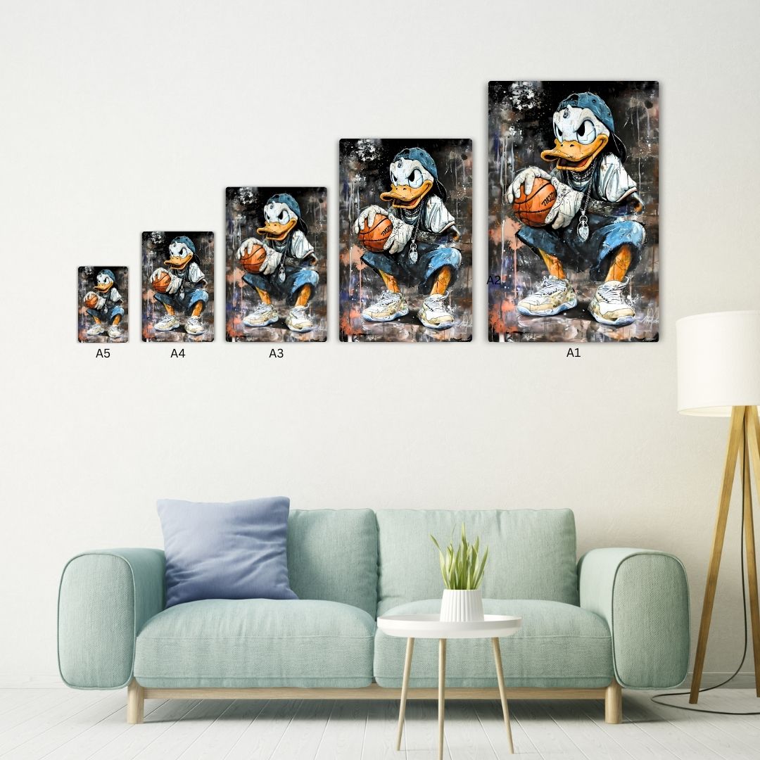 Donald Duck Metal Poster
