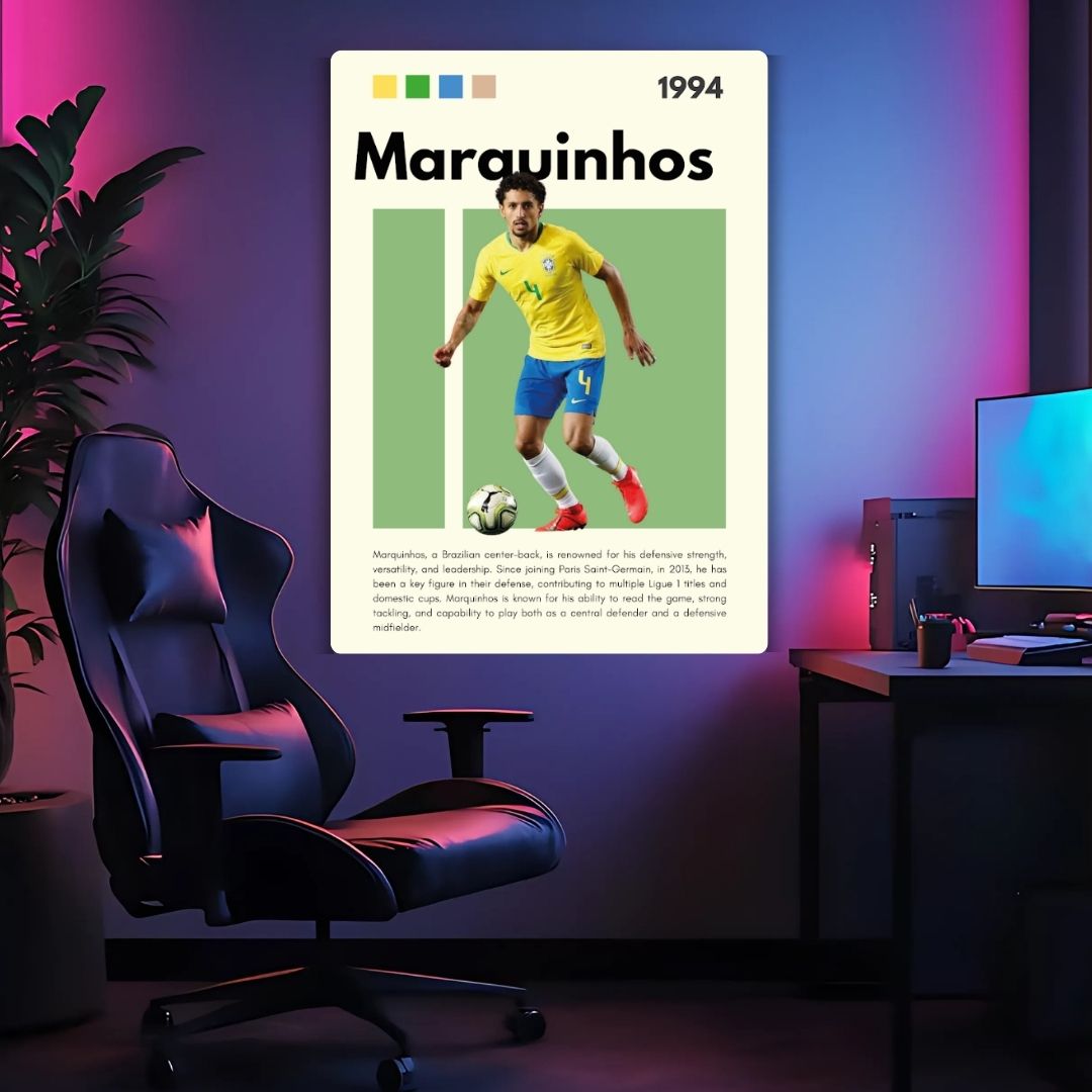 Marquinhos Metal Poster