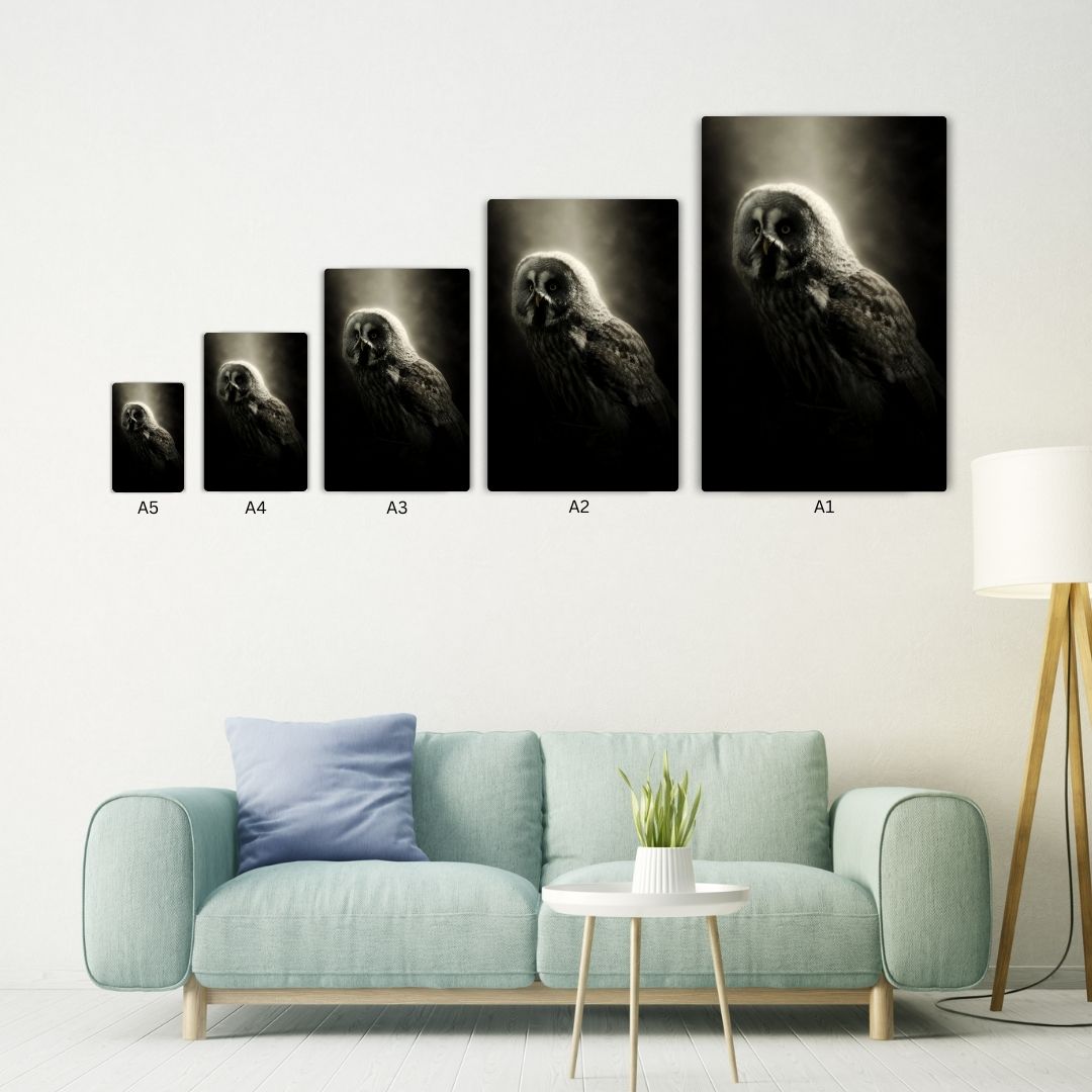 Grey Owl Metal Poster