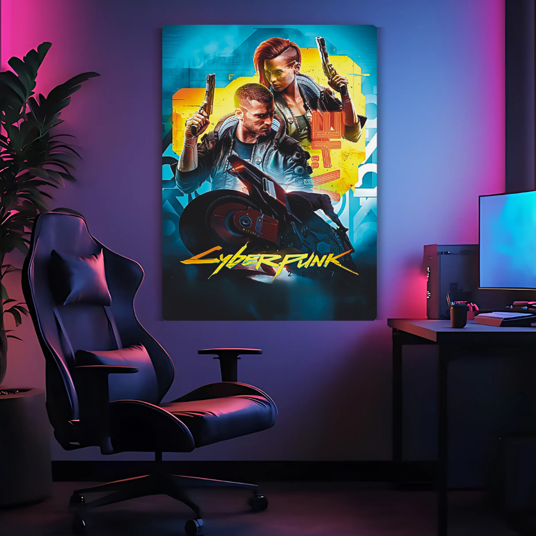 Cyber Punk Metal Poster