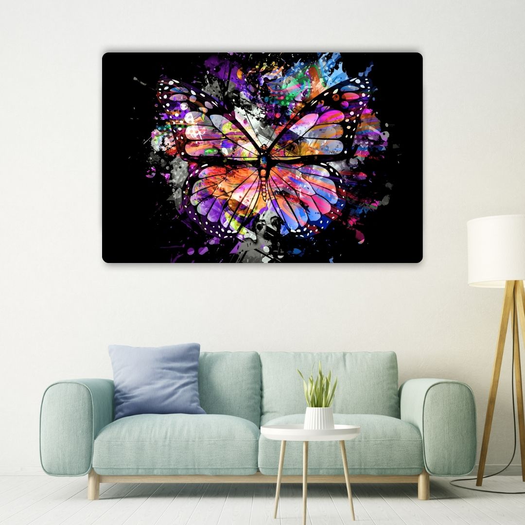 Abstract butterfly Metal Poster