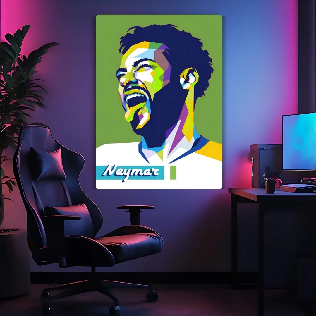 Neymar's Roar Metal Poster