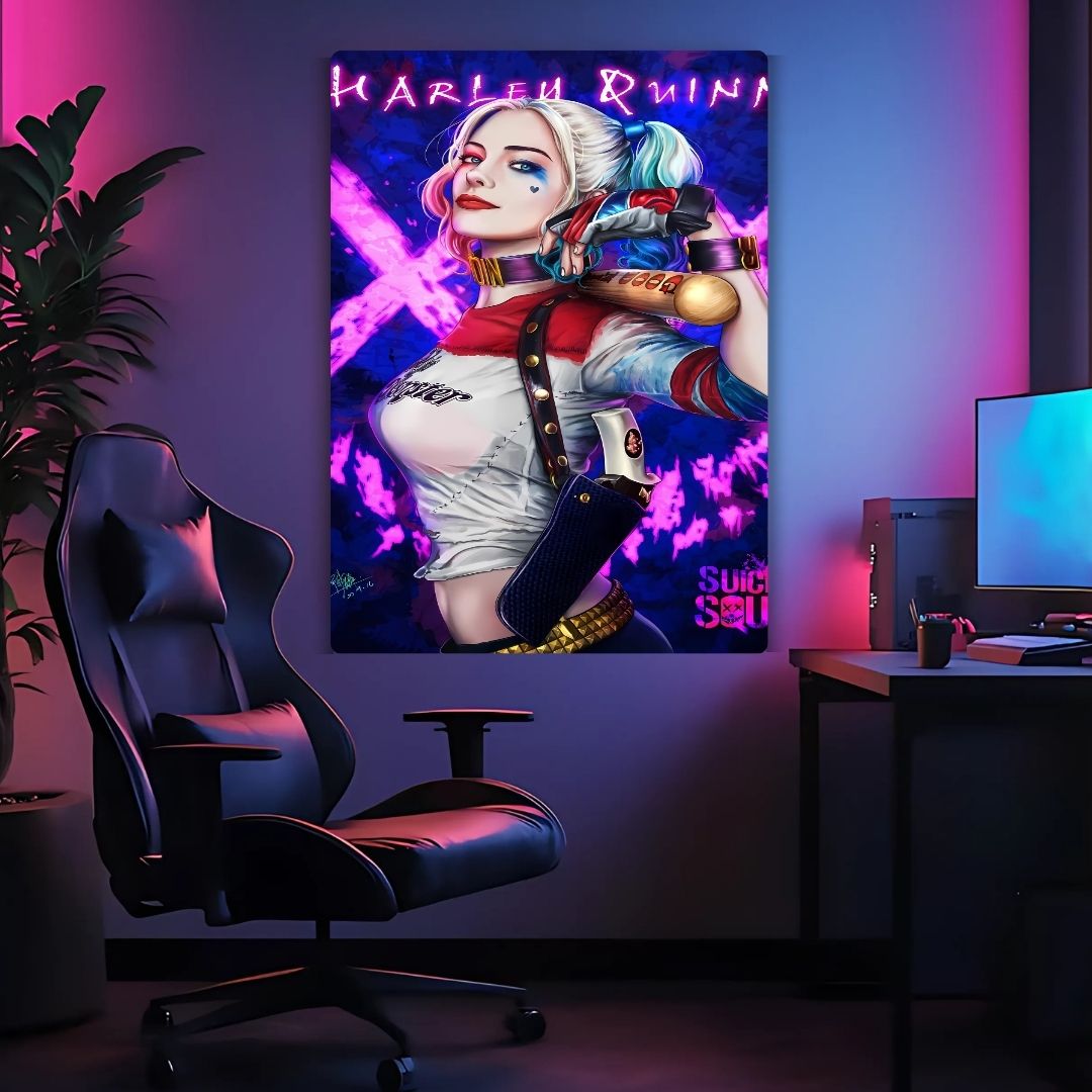 Harley-Quinn Art Metal Poster