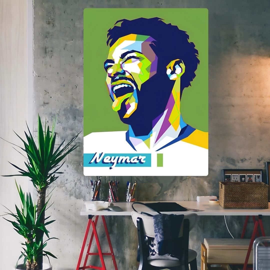 Neymar's Roar Metal Poster