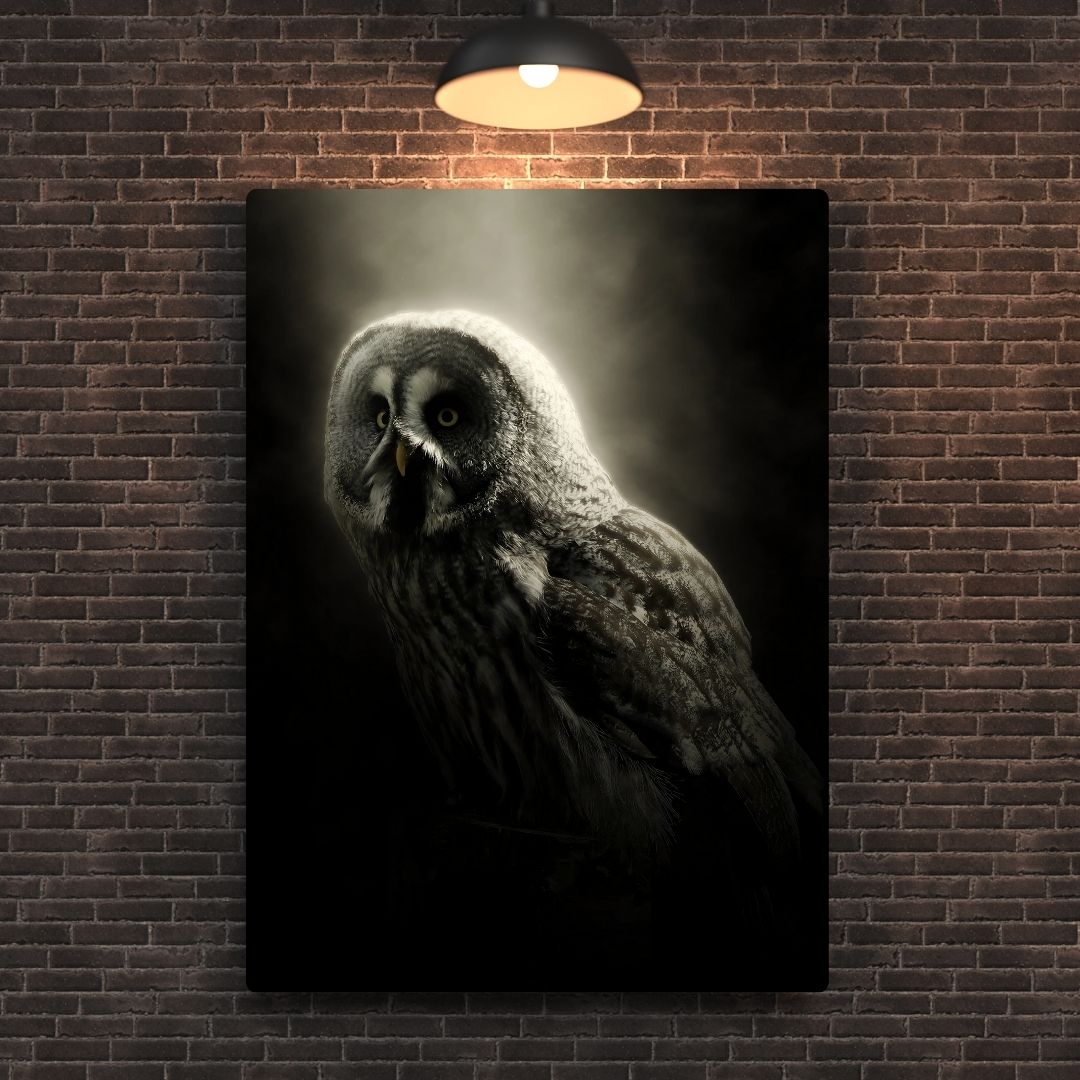 Grey Owl Metal Poster