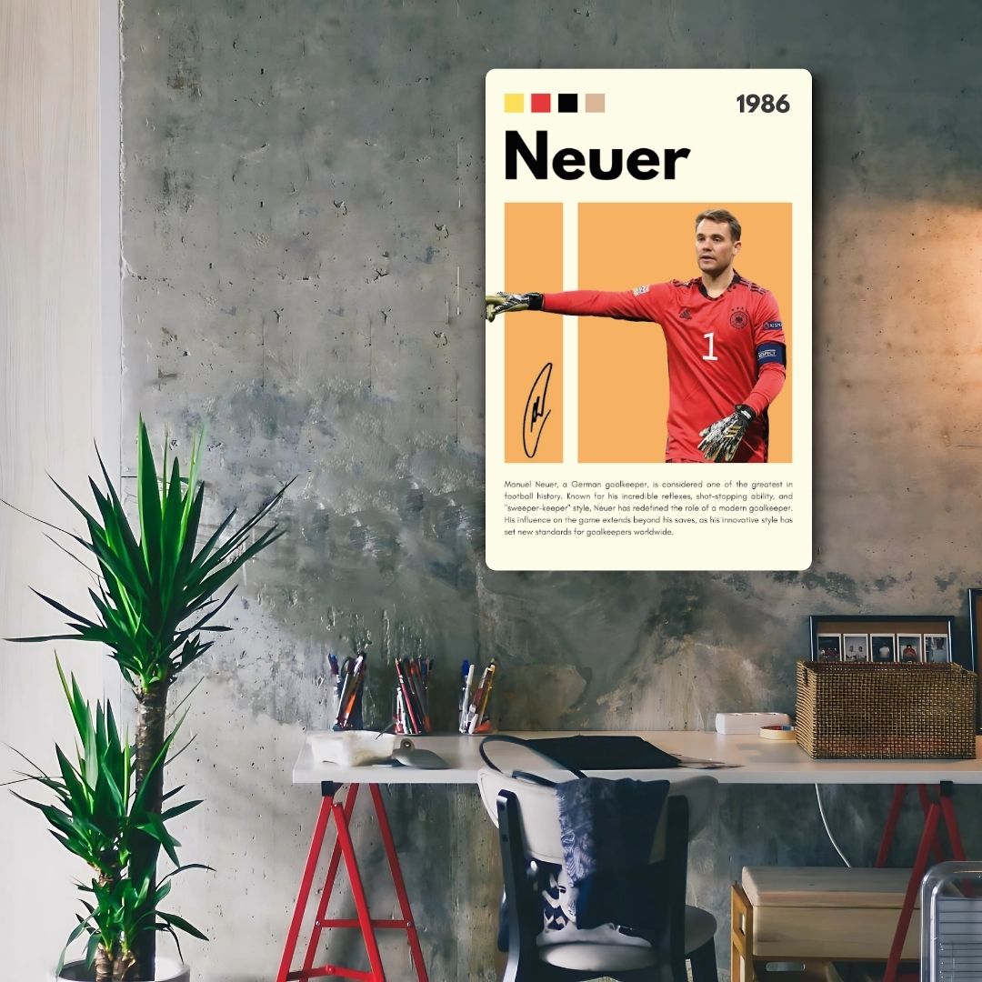 Manuel Neuer Metal Poster