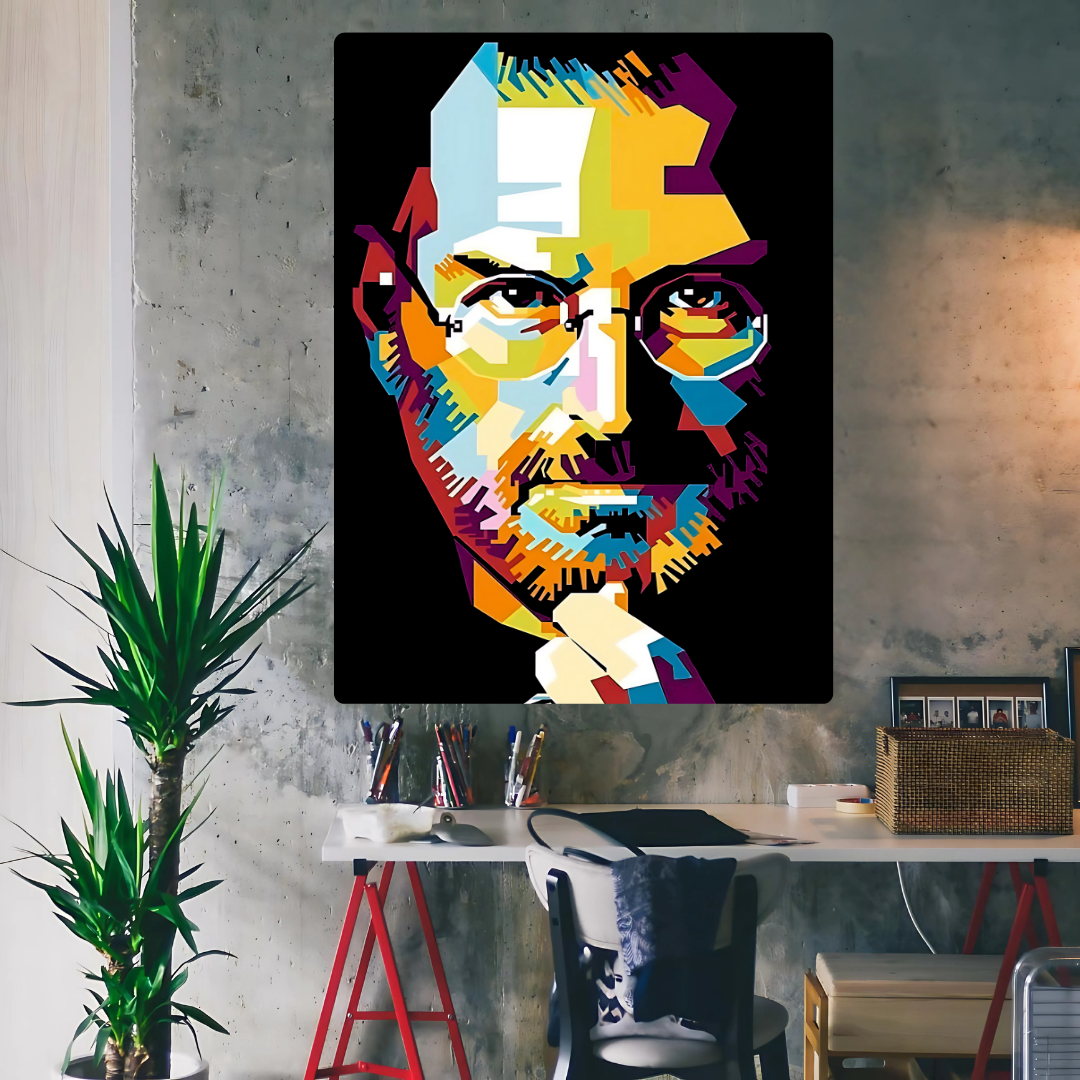 Steve Jobs Metal Poster