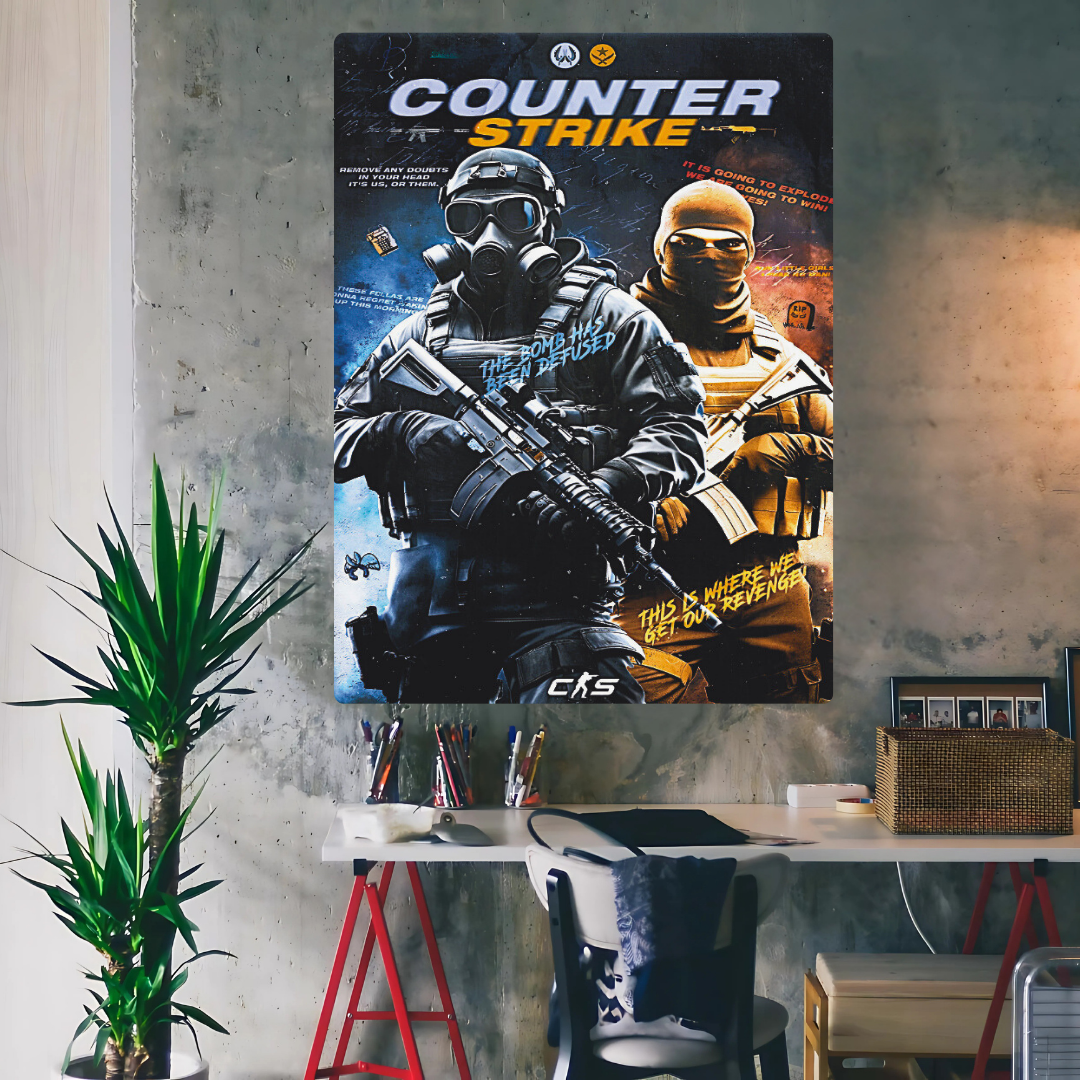 Counter Strike Metal Poster