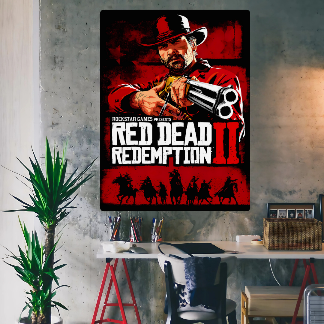 Red Dead II Metal Poster