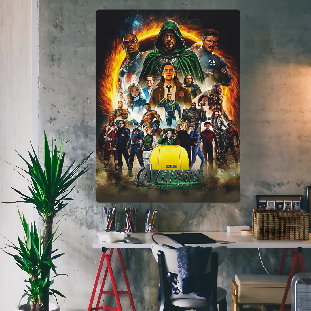 Avengers Doomsday Metal Poster
