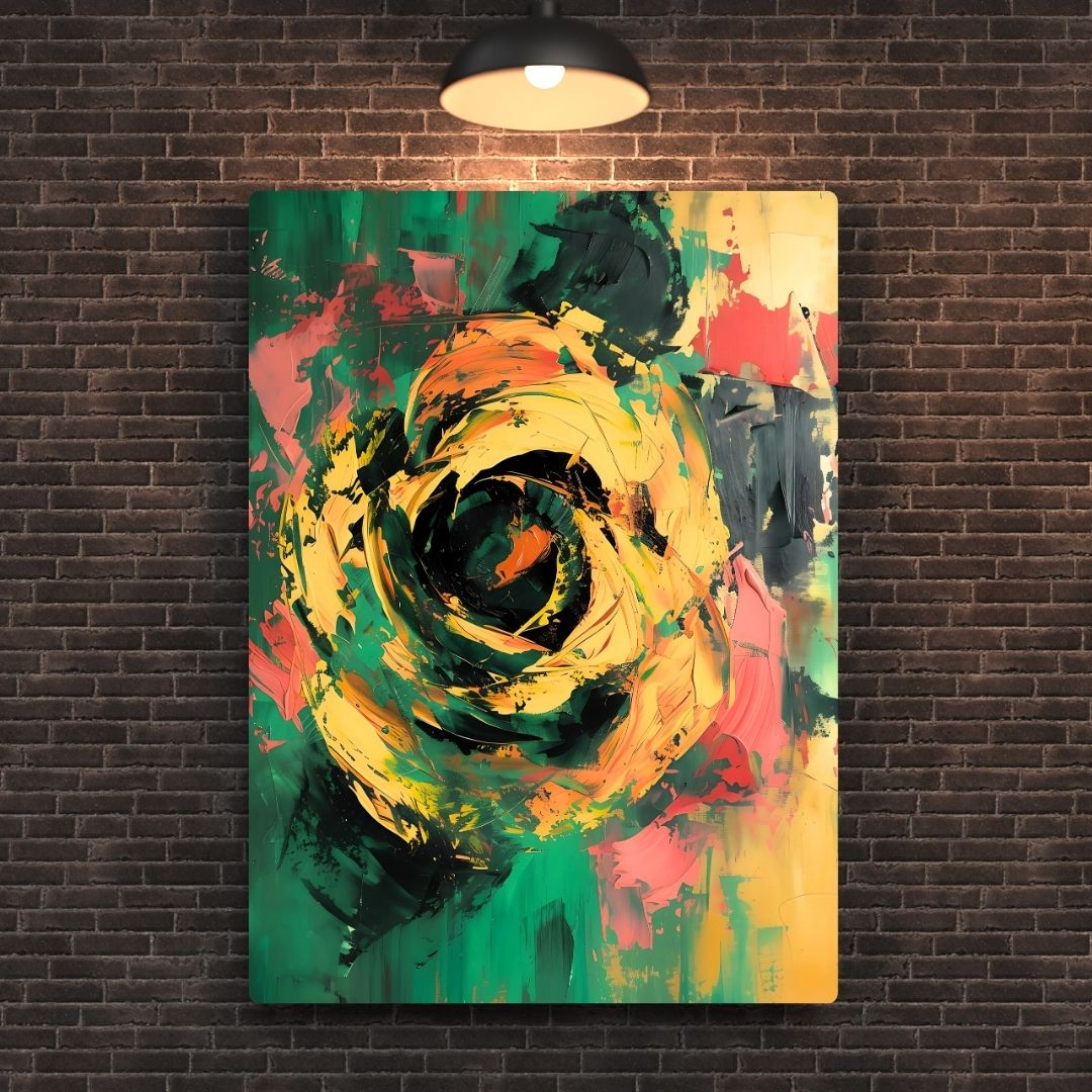 Floral Painting Metal Poster