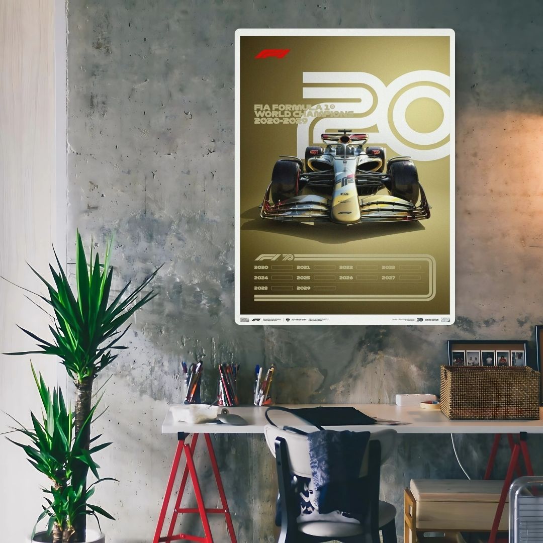 F1 World Champions 2020-2029 Metal Poster