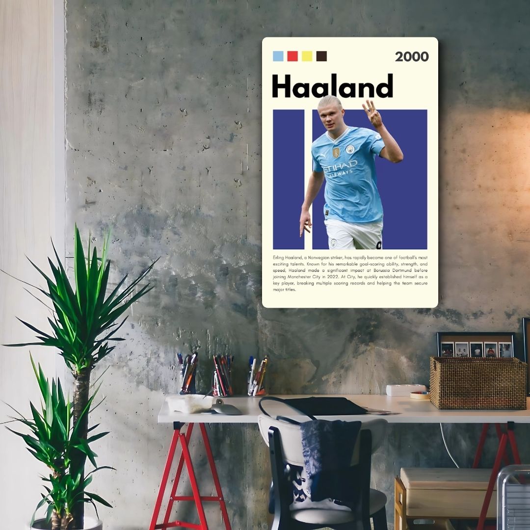 Haaland Metal Poster