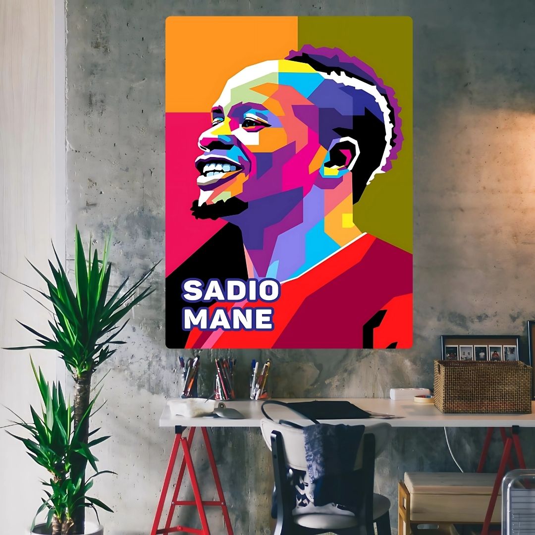 Sadio Mane Metal Poster