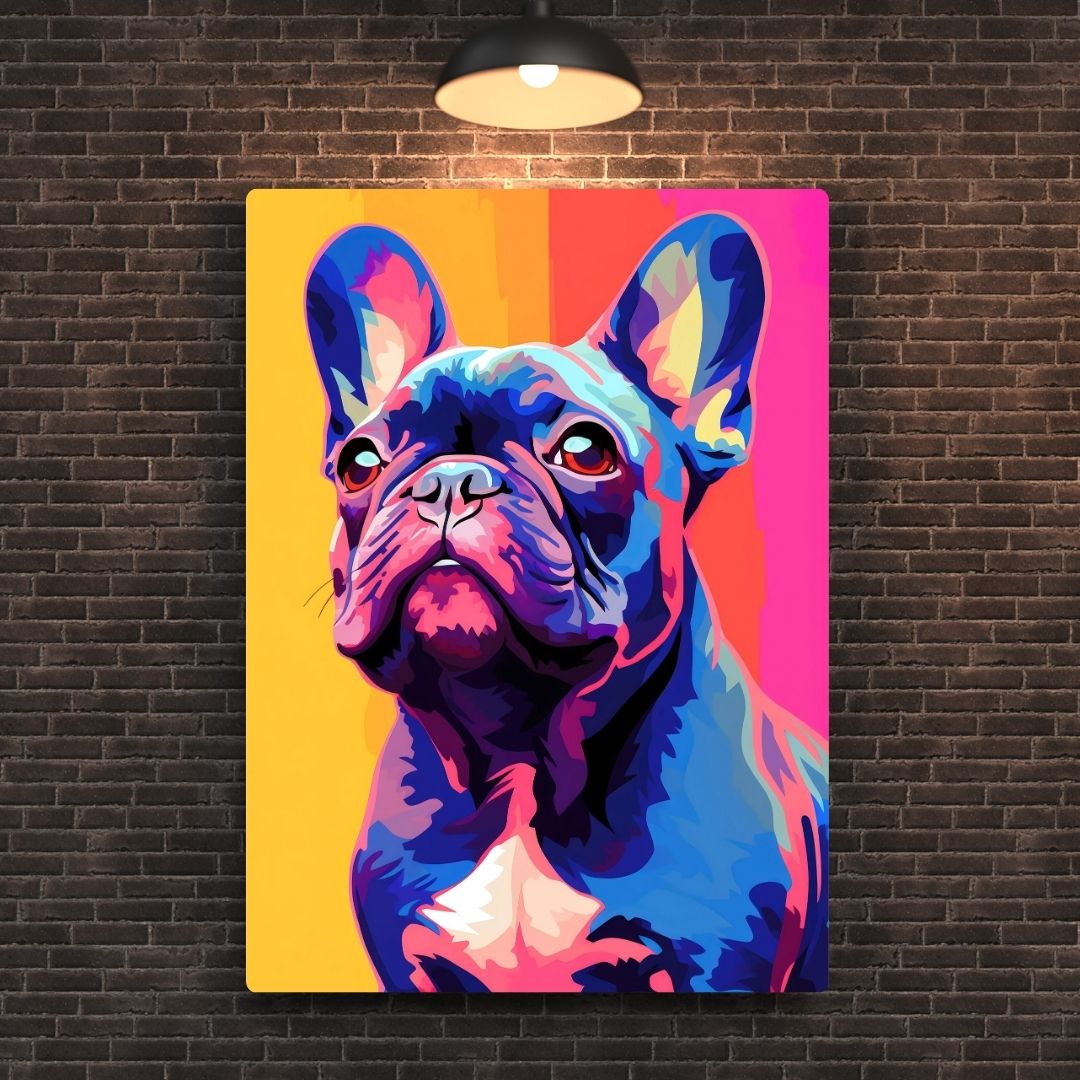 French Bulldog Metal Poster