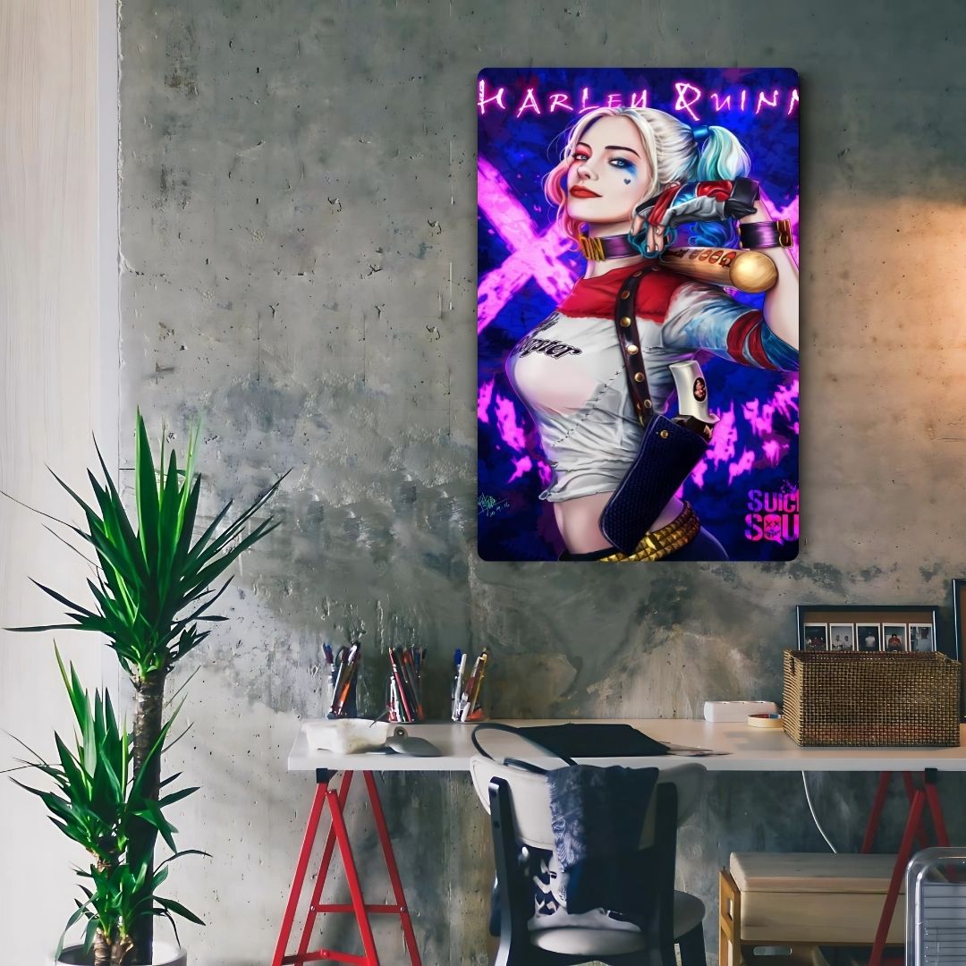 Harley-Quinn Art Metal Poster