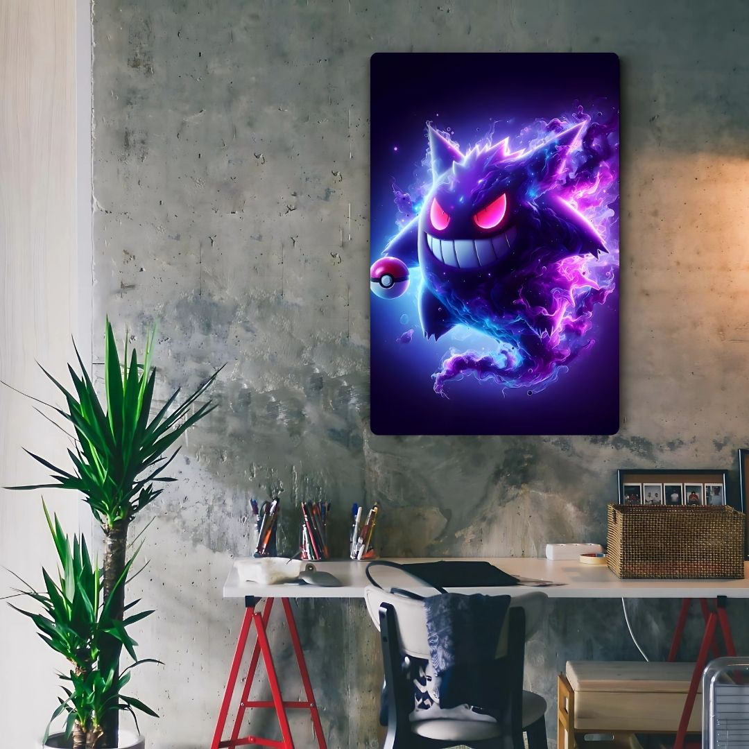 Gengar Metal Poster