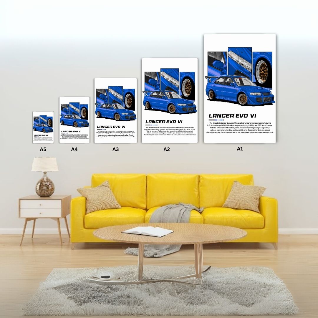 Lancer EVO VI Metal Poster