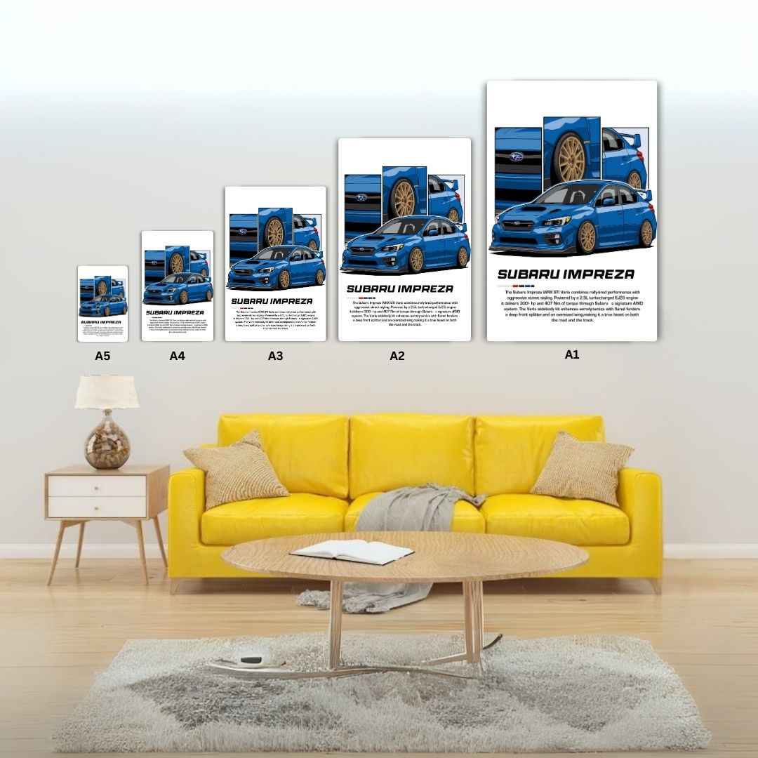 Subaru Impreza Metal Poster