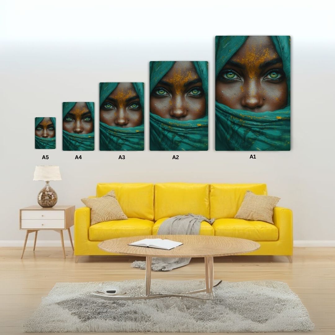 Mystical Glance Girl Metal Poster