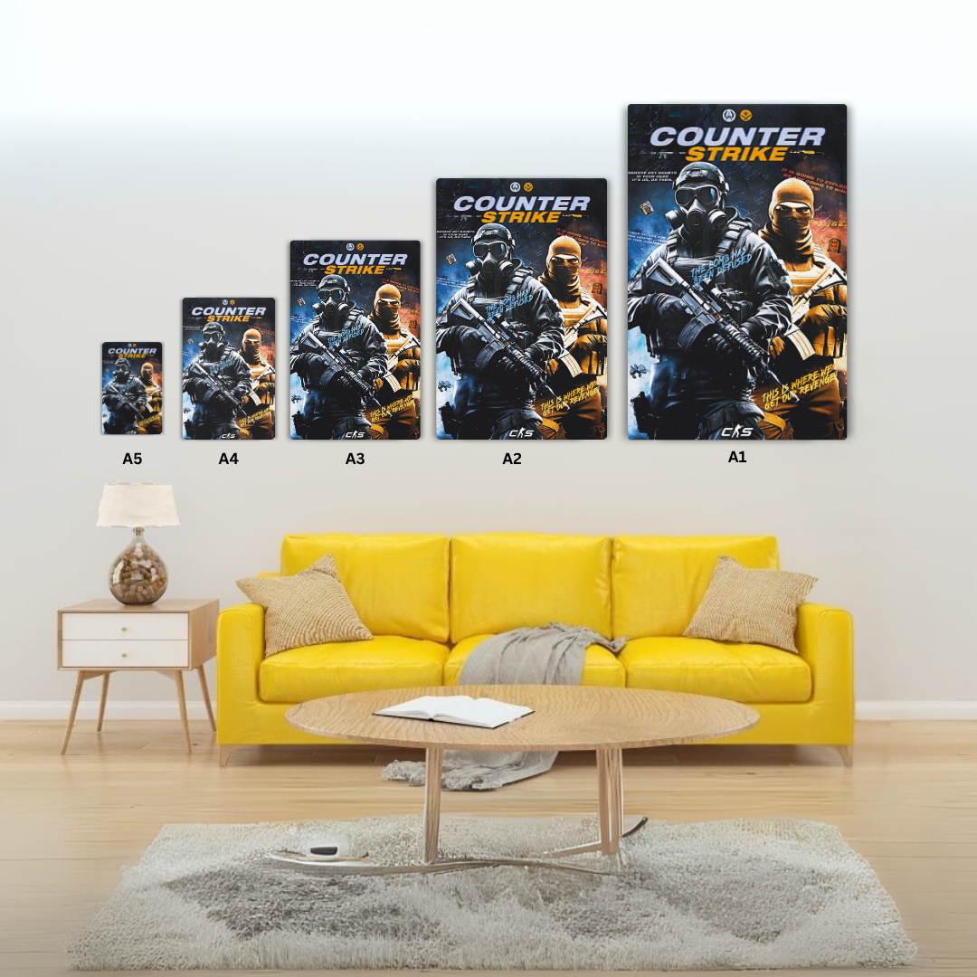 Counter Strike Metal Poster