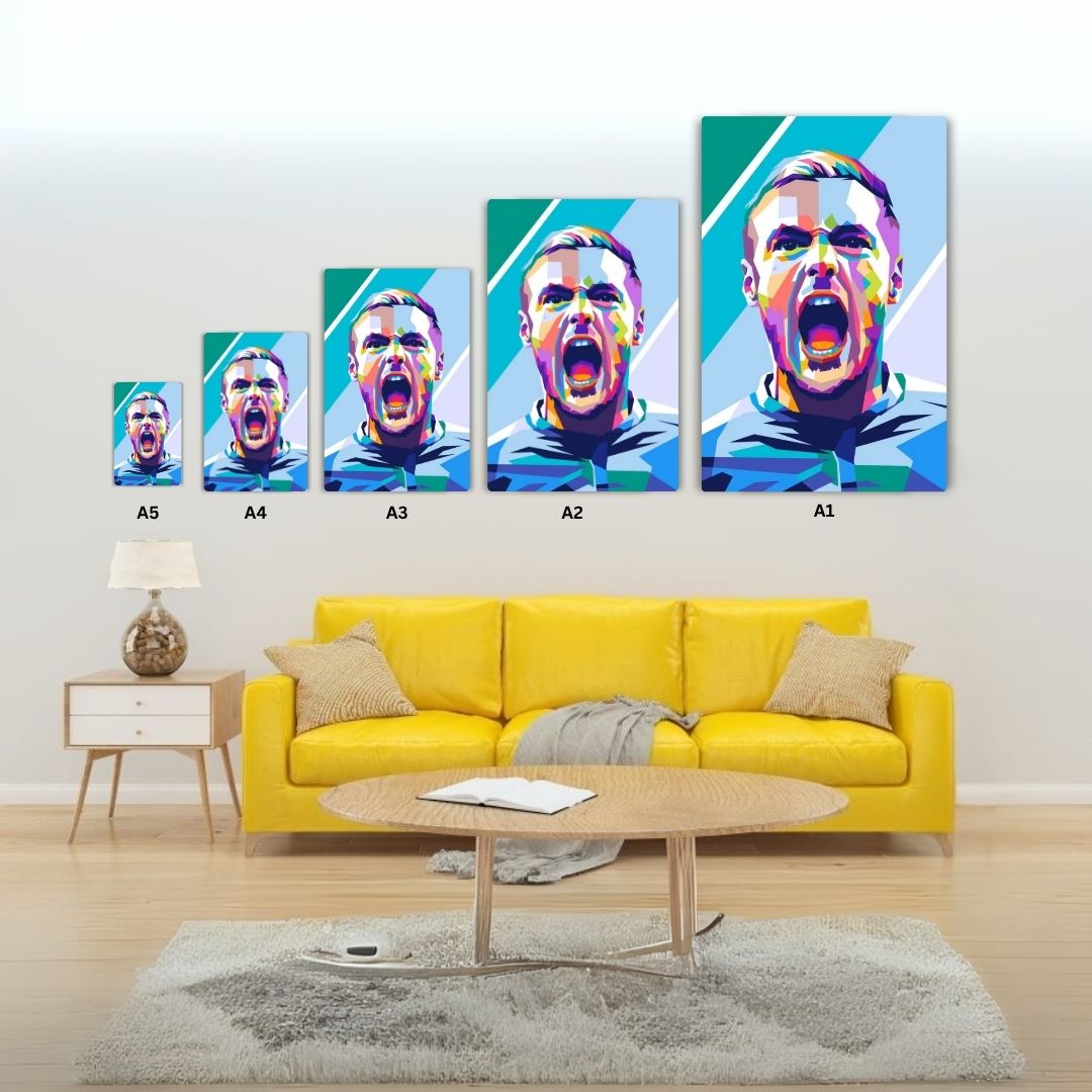 Jamie Vardy Metal Poster