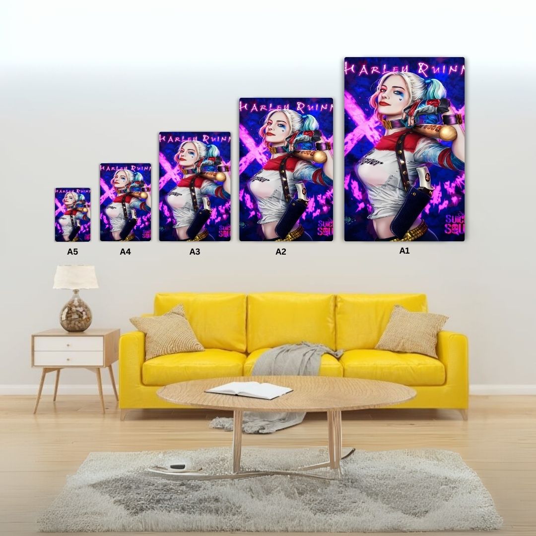 Harley-Quinn Art Metal Poster
