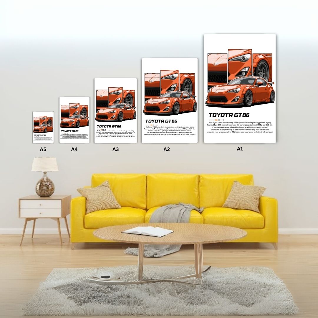 Toyota GT86 Metal Poster
