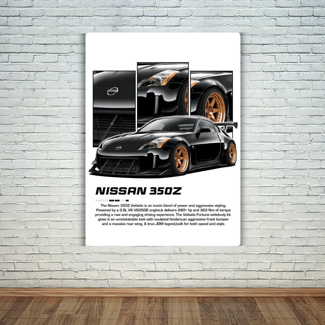 Nissan 350 Z Metal Poster