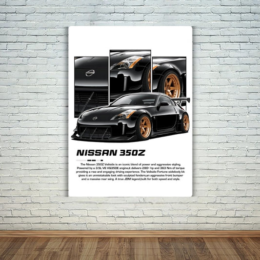 Nissan 350 Z Metal Poster