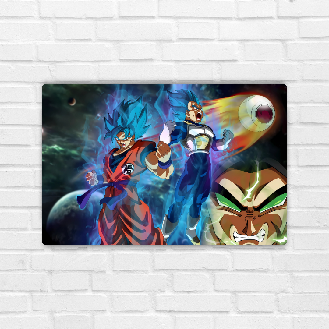 Saiyan Power Unleashed Metal Poster