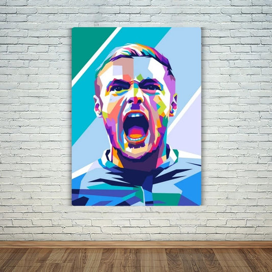 Jamie Vardy Metal Poster